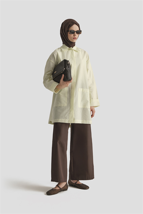 Pamuk Karışımlı Kap Açık Sarı