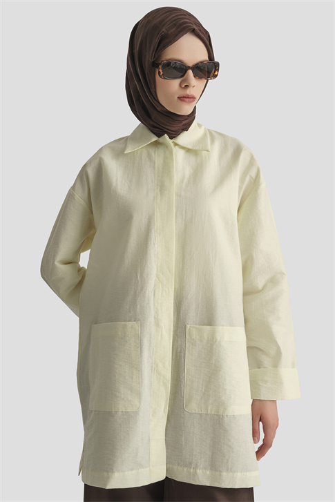 Pamuk Karışımlı Kap Açık Sarı