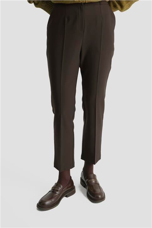 Armine Beli Lastikli Pantolon Kahve