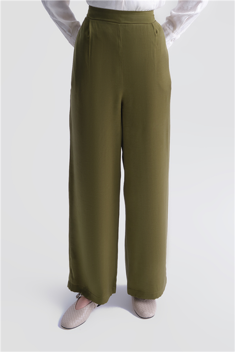 Kupra Palazzo Pantolon Haki