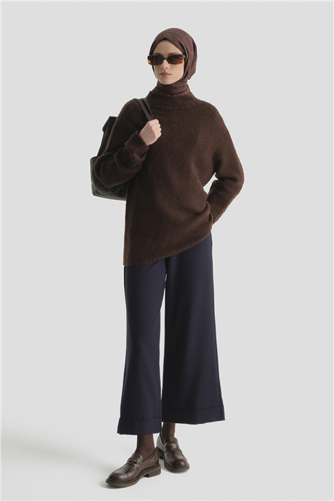 Katlı Paça Pantolon Lacivert