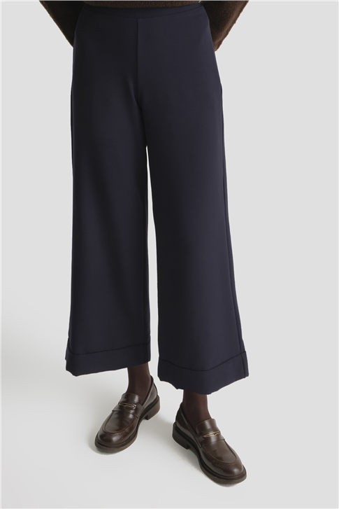 Katlı Paça Pantolon Lacivert