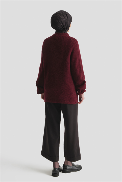 Katlı Paça Pantolon Siyah