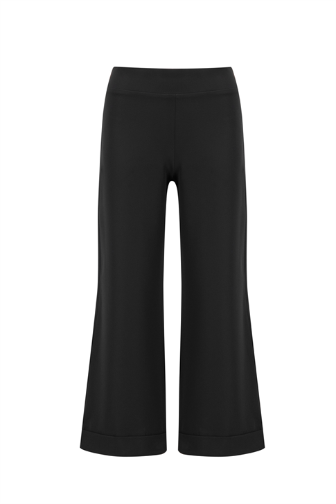 Katlı Paça Pantolon Siyah