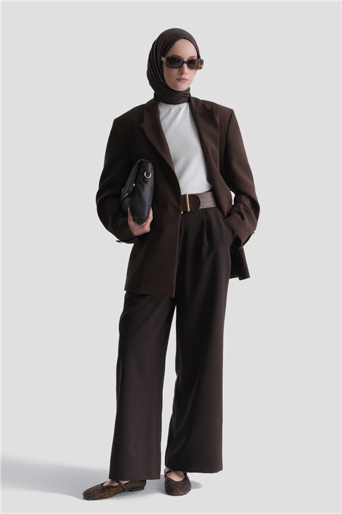 Palazzo Pantolon Kahverengi