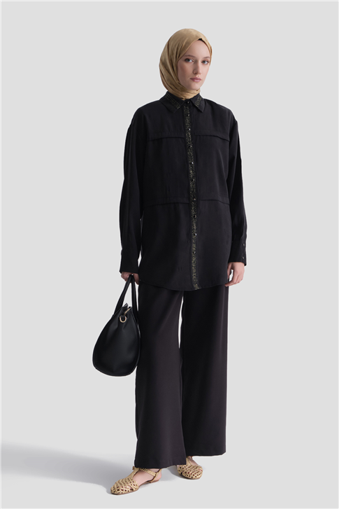 Palazzo Pantolon Siyah