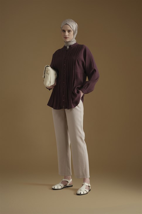 Straight Pantolon Bej