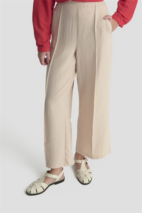 Önü Dikişli Pantolon Vizon