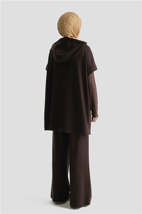 Modal Örme Takım Acı Kahve