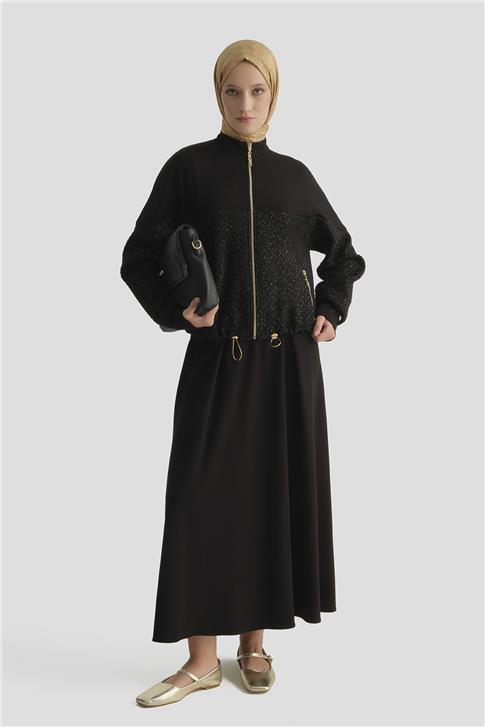 Modal Karışımlı Örme Takım Siyah