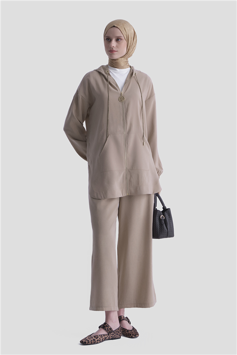 Basic Hırka Takım Vizon