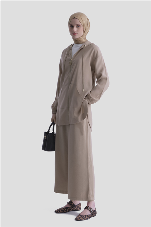 Basic Hırka Takım Vizon