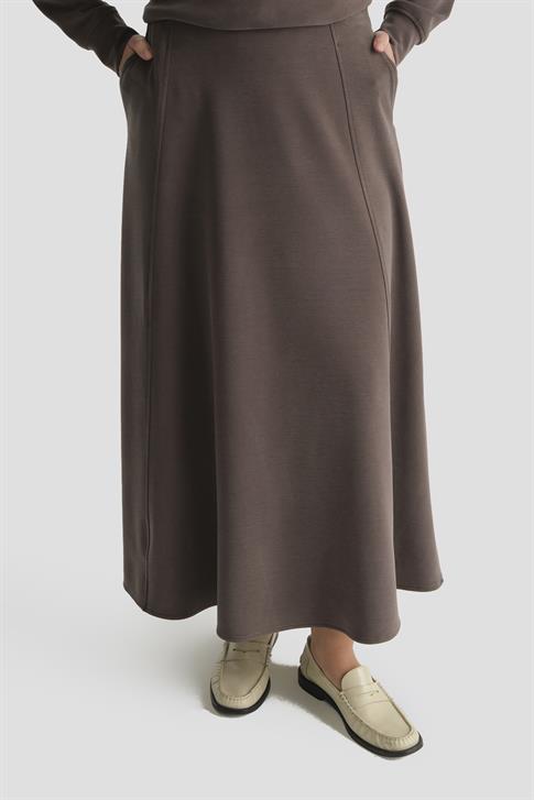 Taş İşlemeli Örme Takım Acı Kahve