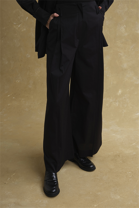 Kruvaze Poplin Takım Siyah