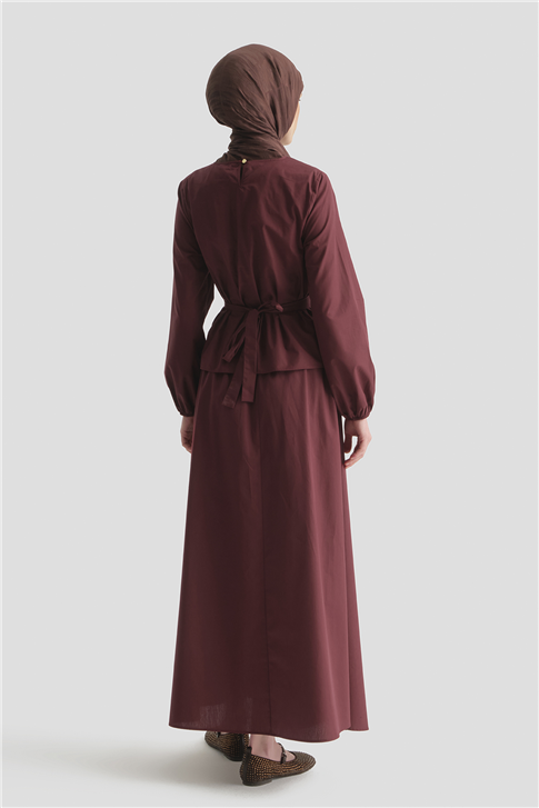 Bağlama Detaylı Takım BORDO