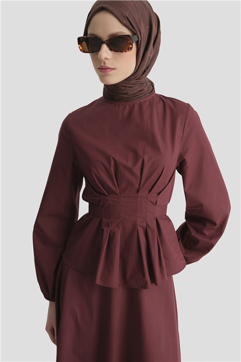 Bağlama Detaylı Takım BORDO