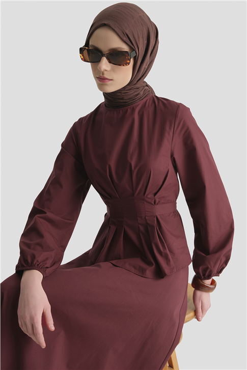 Bağlama Detaylı Takım BORDO