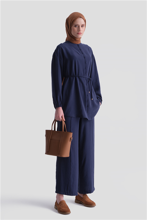 Minimal Düğmeli Takım Lacivert