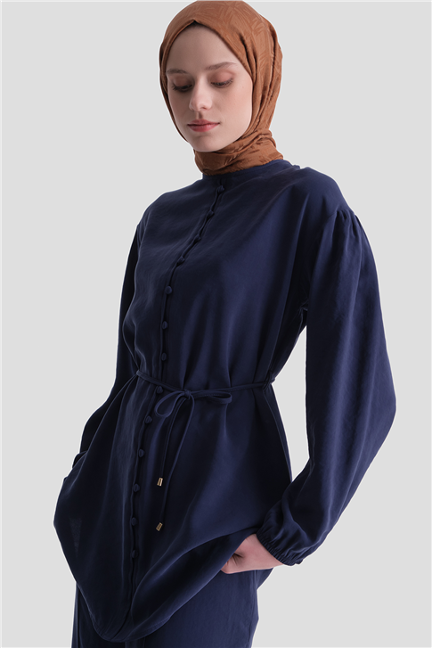 Minimal Düğmeli Takım Lacivert