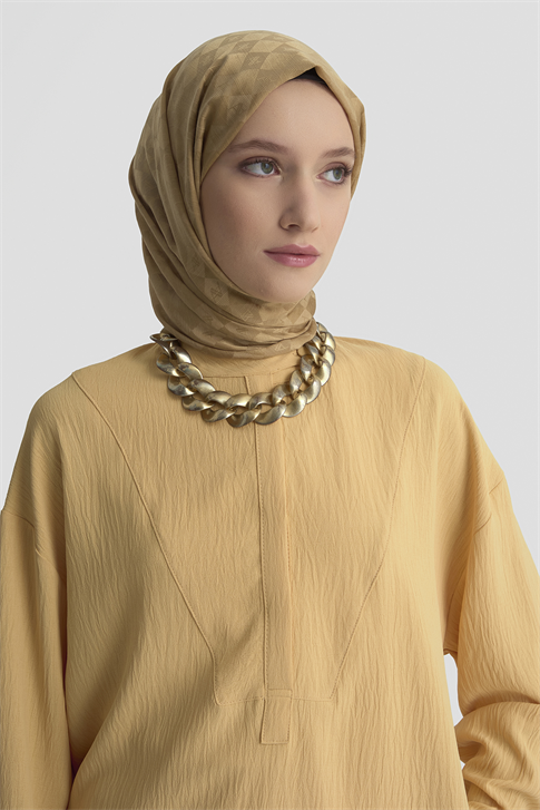 Tunik Pantolon Takım Camel