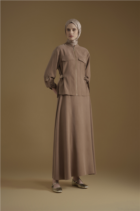 Tensel Karışımlı Takım Camel