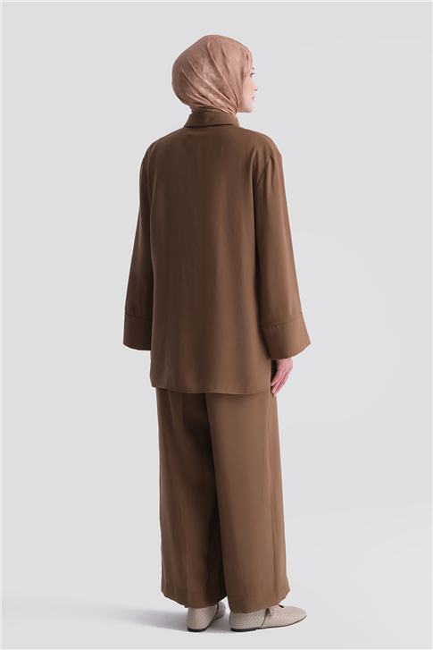 Beli Büzgülü Takım Camel 