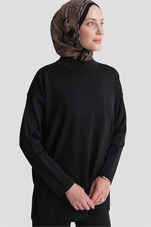 Basic Triko Takım Siyah 
