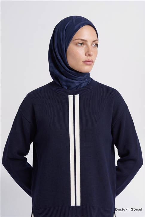 Piliseli Rayon Takım Lacivert 