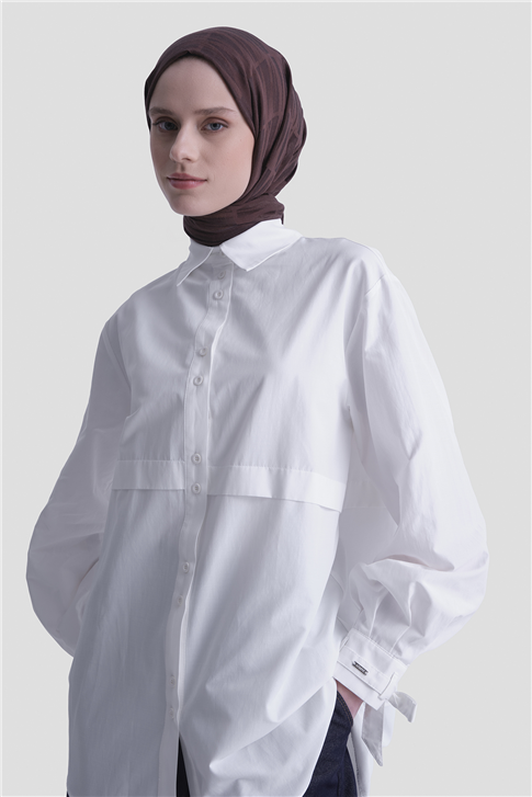 Armine Aller Parçalı Tunik Ekru