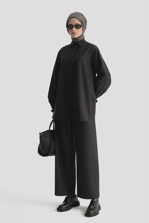 Armine Aller Parçalı Tunik Siyah