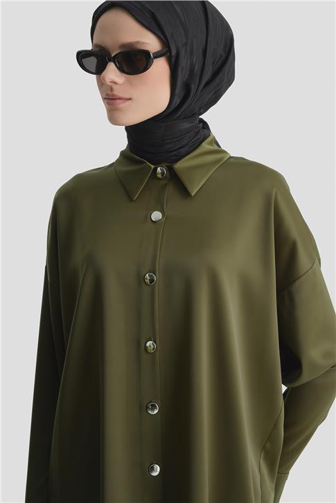 Saten Tunik Haki