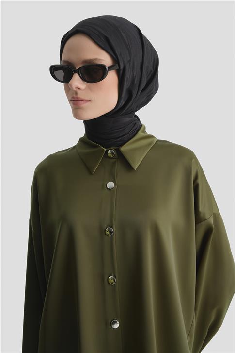 Saten Tunik Haki