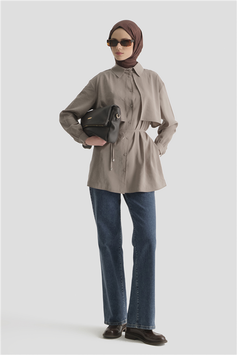 Aller Detaylı Tunik Vizon