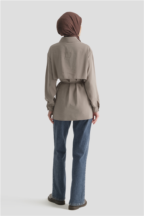 Aller Detaylı Tunik Vizon