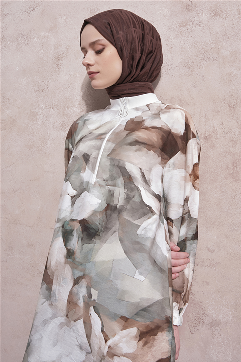 Desenli Tunik Yeşil