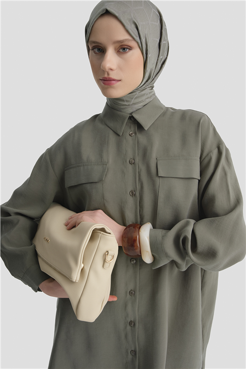 Cepli Modal Tunik Haki