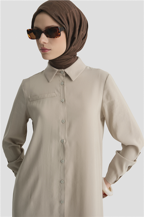 Tunik Elbise Bej