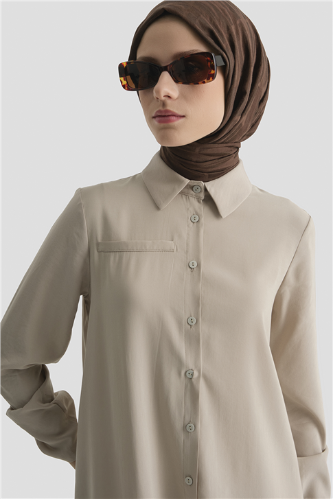 Tunik Elbise Bej