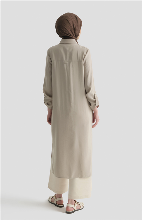 Tunik Elbise Bej