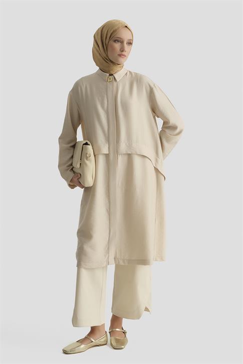Aller Detaylı Tunik Bej