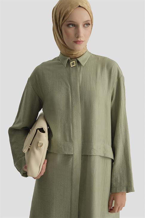 Aller Detaylı Tunik Haki
