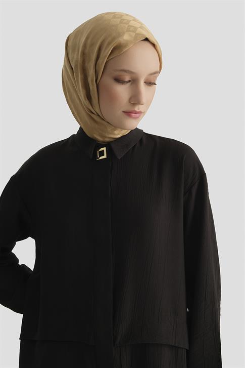 Aller Detaylı Tunik Siyah