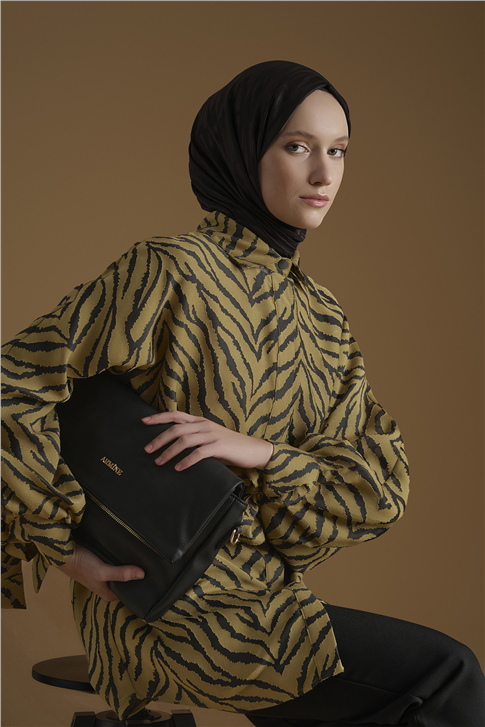 Jakarlı Tunik Yağ Yeşili