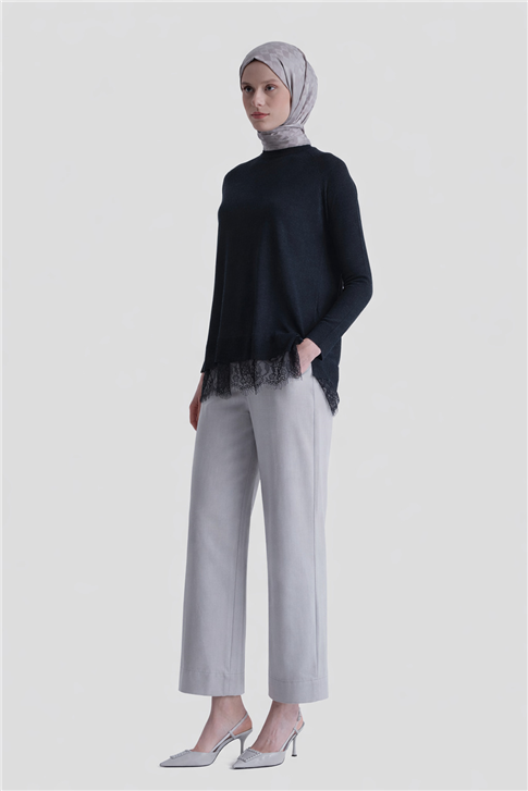 Dantelli Rayon Tunik Lacivert