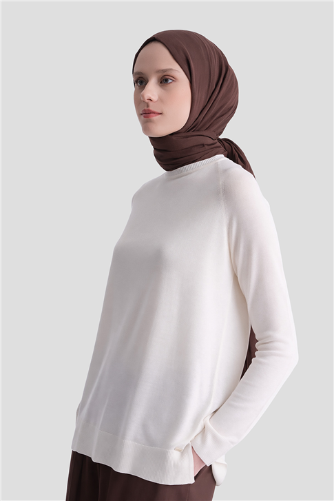 Basic Rayon Tunik Ekru