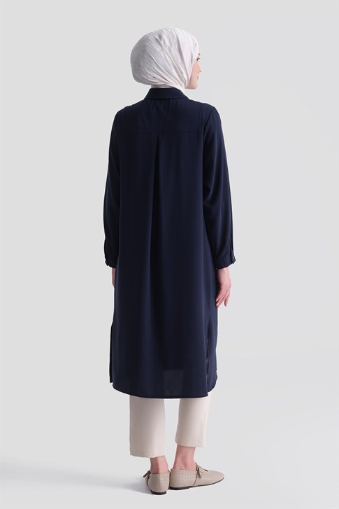 A Logolu Tunik Lacivert