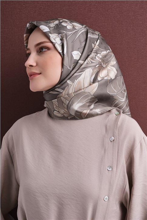 Armine Jakarlı İpek Eşarp 9608D 09 