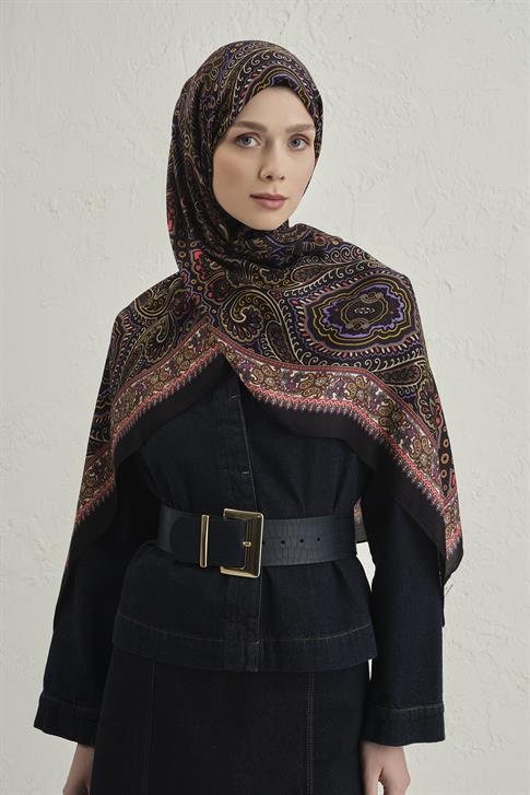 Armine Premium Pure Etnik Desen Şal 3 25 