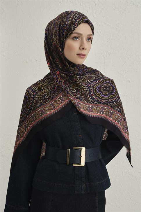 Armine Premium Pure Etnik Desen Şal 3 25 