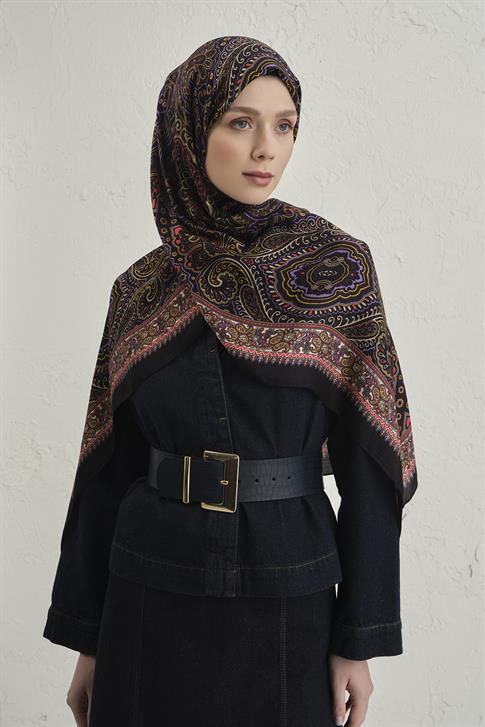 Armine Premium Pure Etnik Desen Şal 3 25 